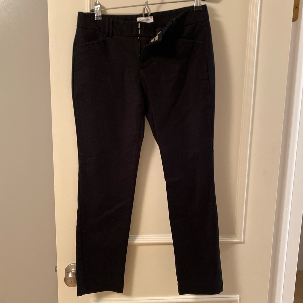 Calvin Klein Black Straight Leg Work Pants